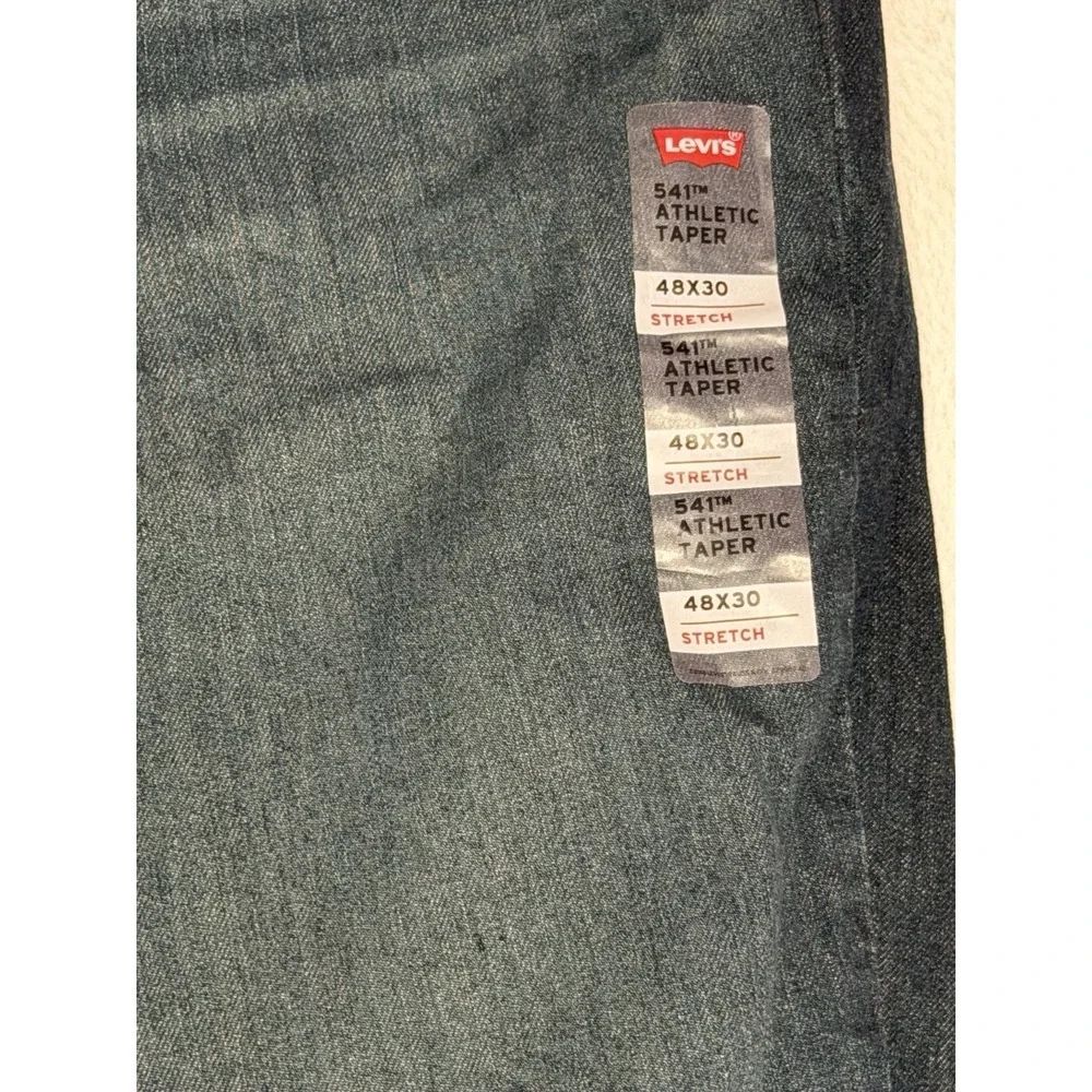 Levi's 541 Athletic Taper Jeans Mens 48x30 Stretch Dark Wash NWT